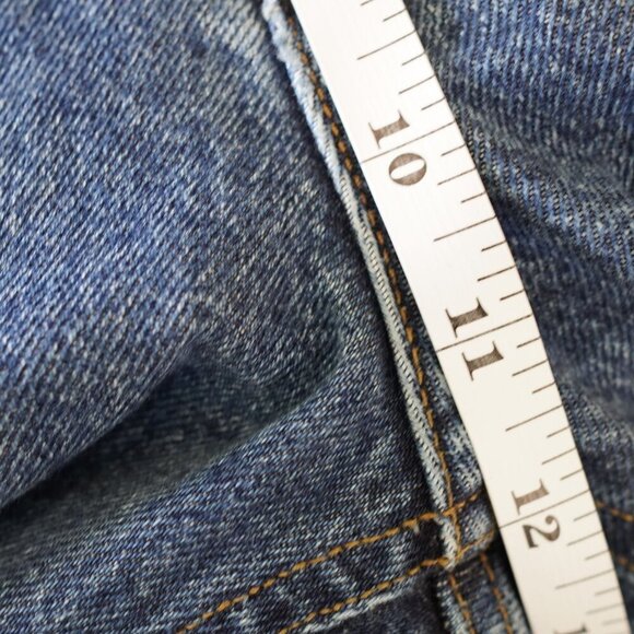 AGOLDE 27 High Rise Straight Leg Jeans Button Fly Vintage Wash Cuffed Hem - Picture 9 of 10